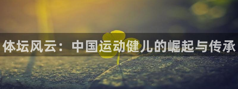 J9官网下载娱乐：体坛风云：中国运动健儿的崛起与传承