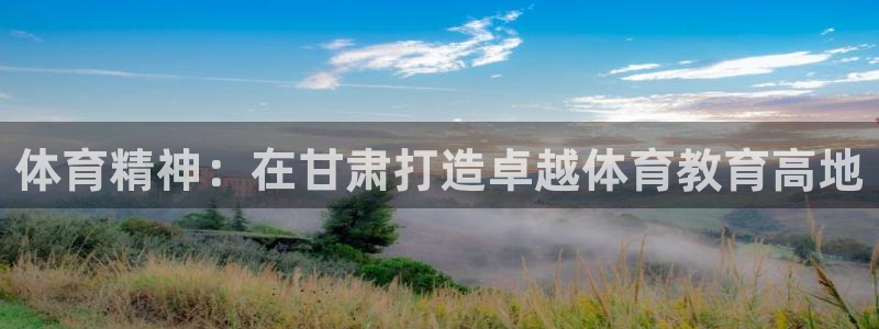 J9官方正版app代理：体育精神：在甘肃打造卓越体育